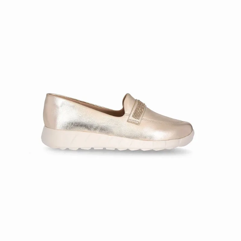 Tênis Casual Fem Slip On Piccadilly Napa Dourado 970112-1 40 / Dourado