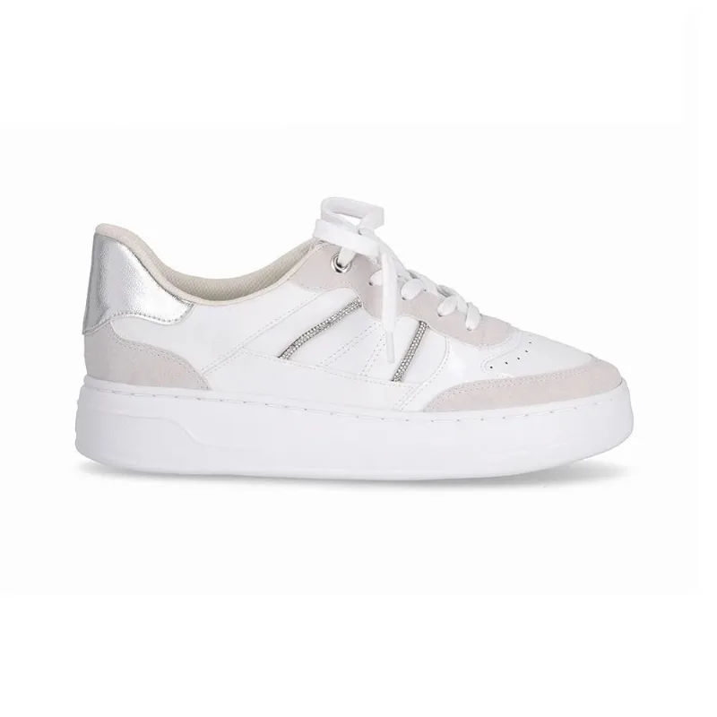 Tênis Casual Fem Piccadilly Cadarço Napa Branco 910003-1 37 / Branco