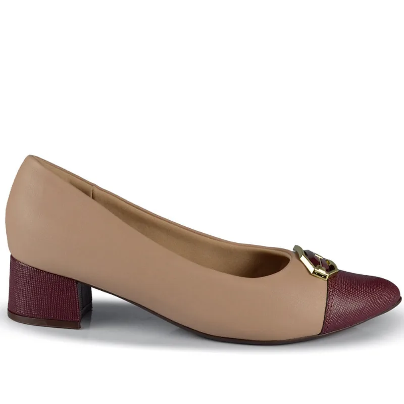 Scarpin Piccadilly Feminino 739078 01 FEND/VINHO 35