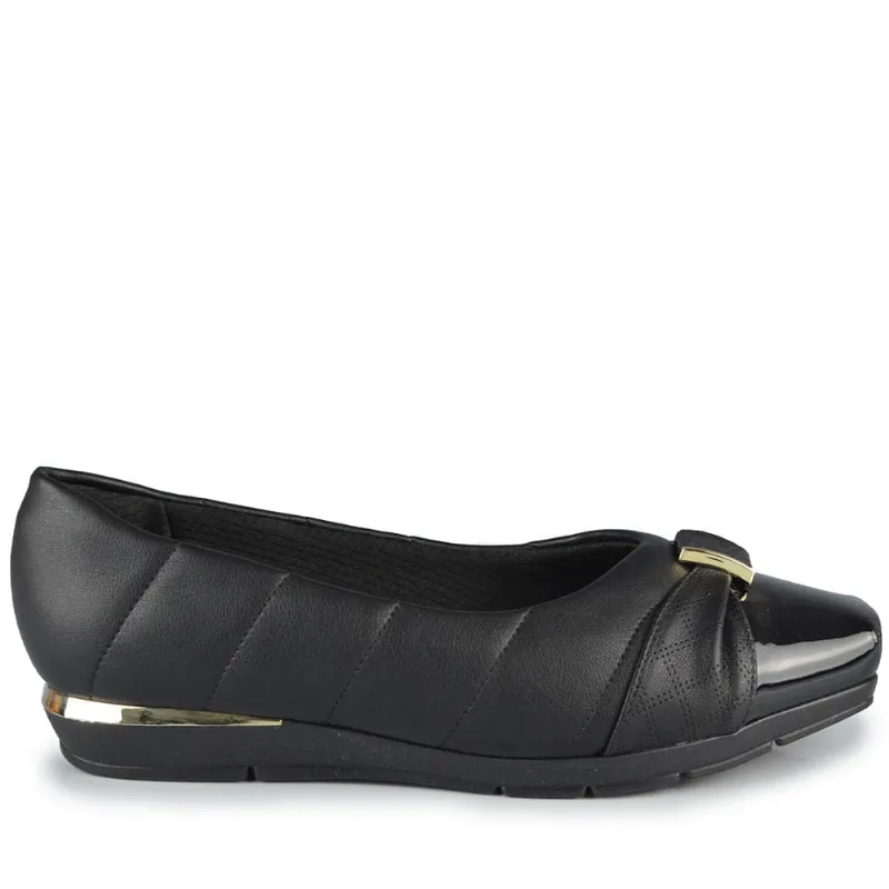 Sapatilha Piccadilly Feminina 147320 004 PRETO/PRETO 35