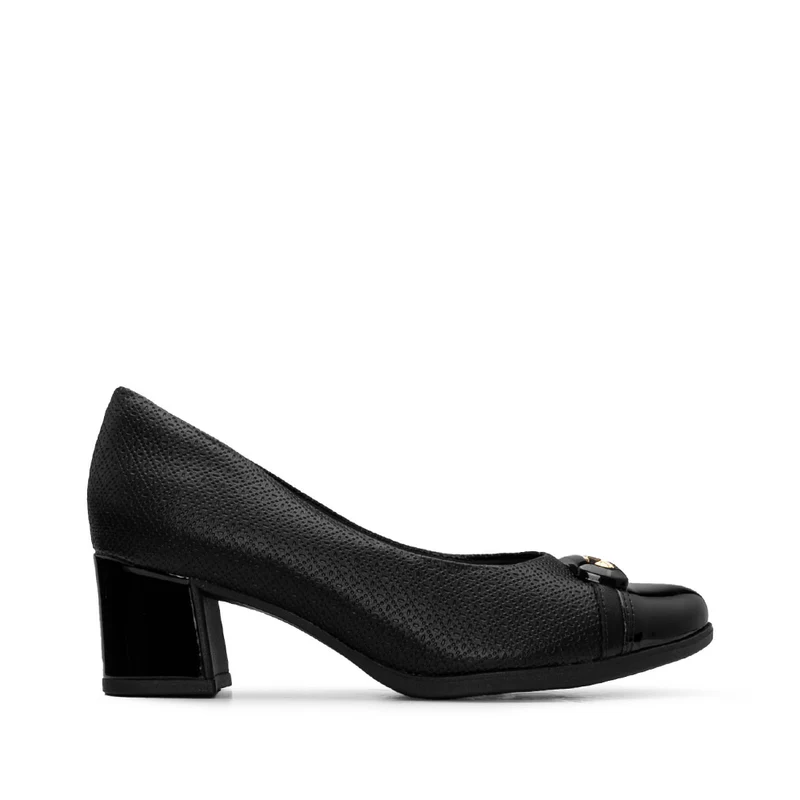 Sapato Salto Médio Mulher Gravado Preto 37
