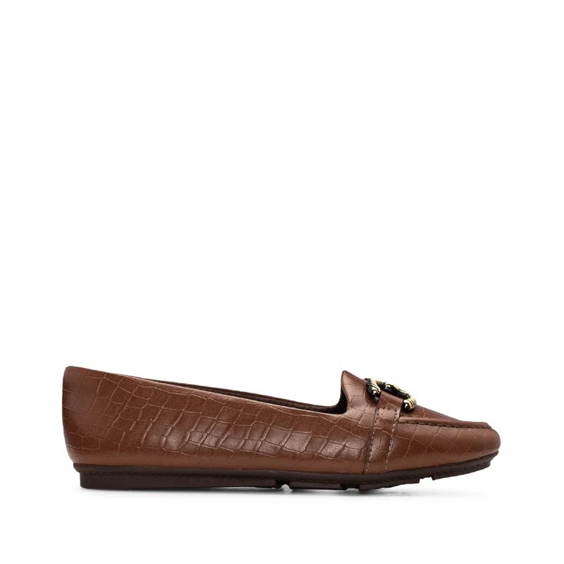 Sapato Sabrinas Mulher Animal Print Cognac 35