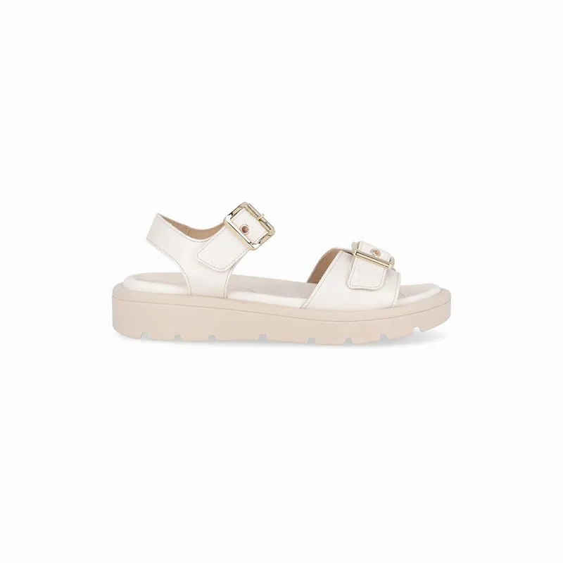 Sandália Gabriela Anabela Baixo Off White 38