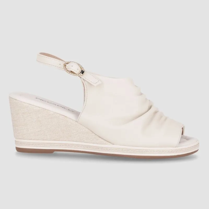 Sandália Alice Anabela Alto Off White 40