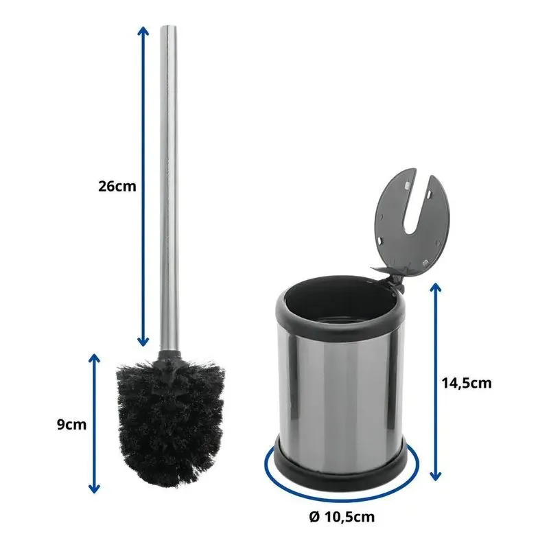 Escova Sanitaria Banheiro Aço Inox Vassoura Limpeza Vaso San