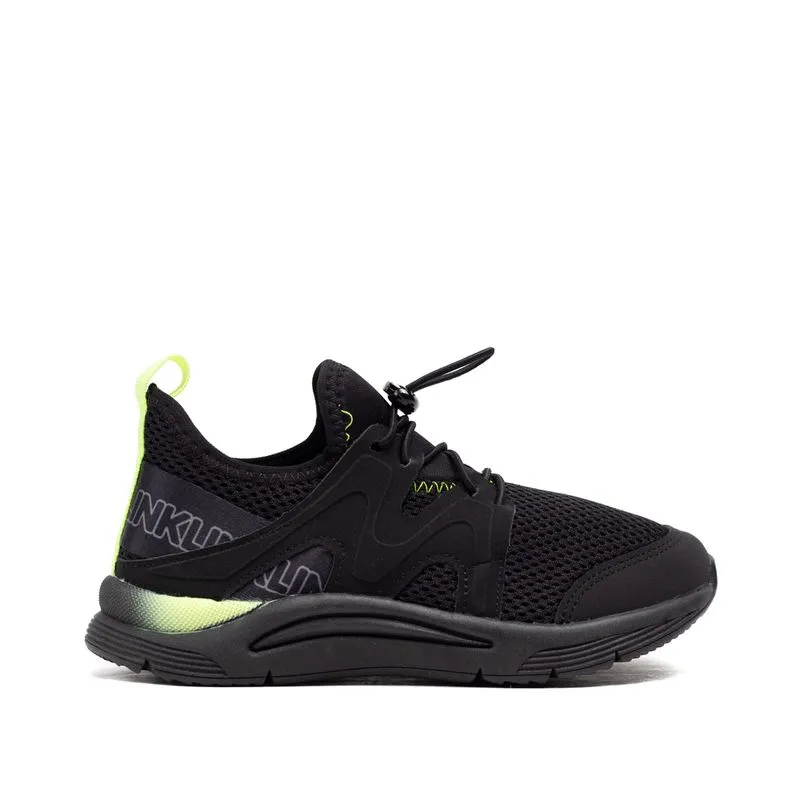 Tênis Infantil Klin New Sport Elástico Preto/verde - 35