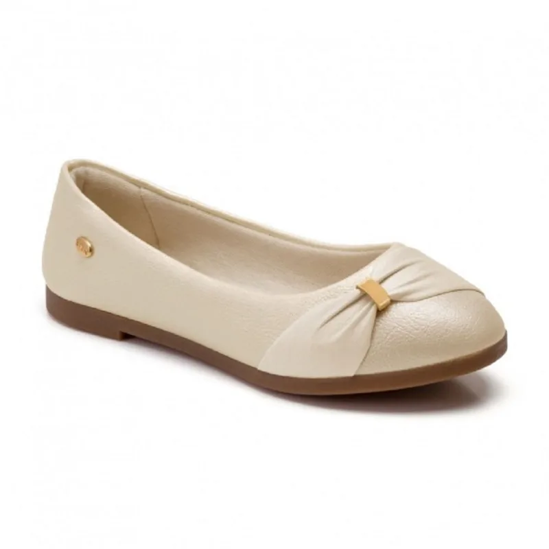 Sapatilha Menina Klin Princesa Kids Off White Pérola 151172 31 / Bege
