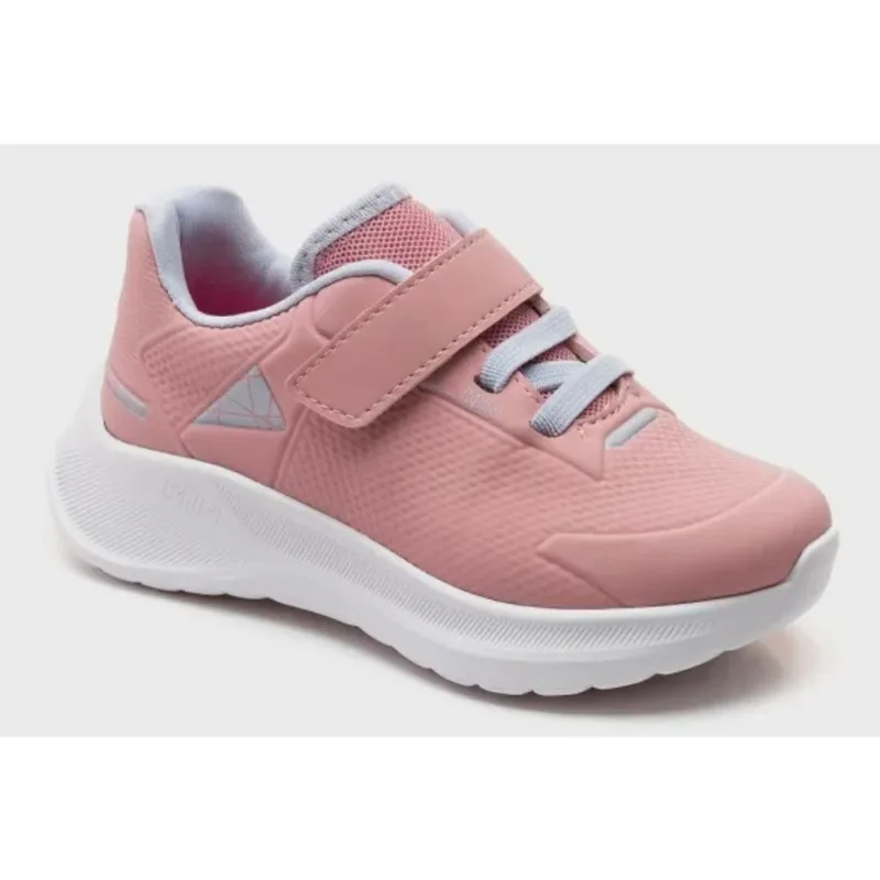 Tênis klin freedom mini rosa ajustável do 22 ao 27 antiderrapante