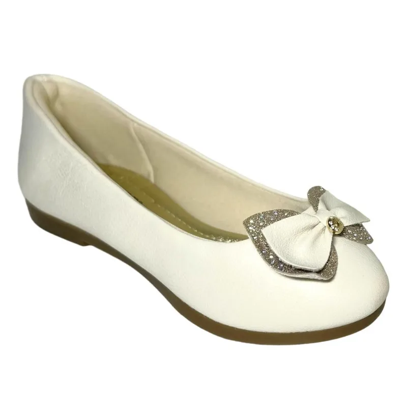 Sapatilha Menina Klin Princesa Kids Laço Off White 151190-2 31 / Branco