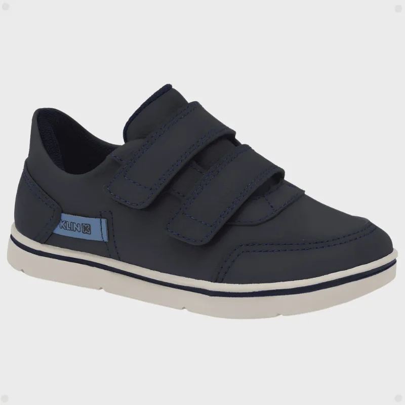 Tênis Sapatênis Baby Klin Flyer Mini Casual Tiras Autcolantes Confortável