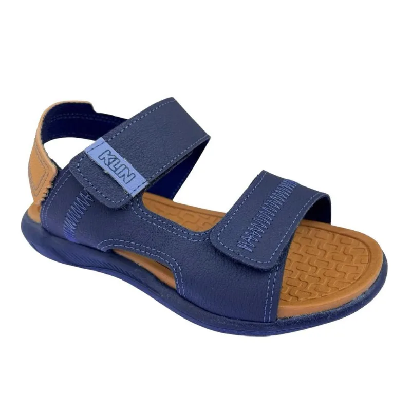 Sandália Menino Klin Papete Urban Azul Marinho/Marrom 129163 30 / Azul Escuro