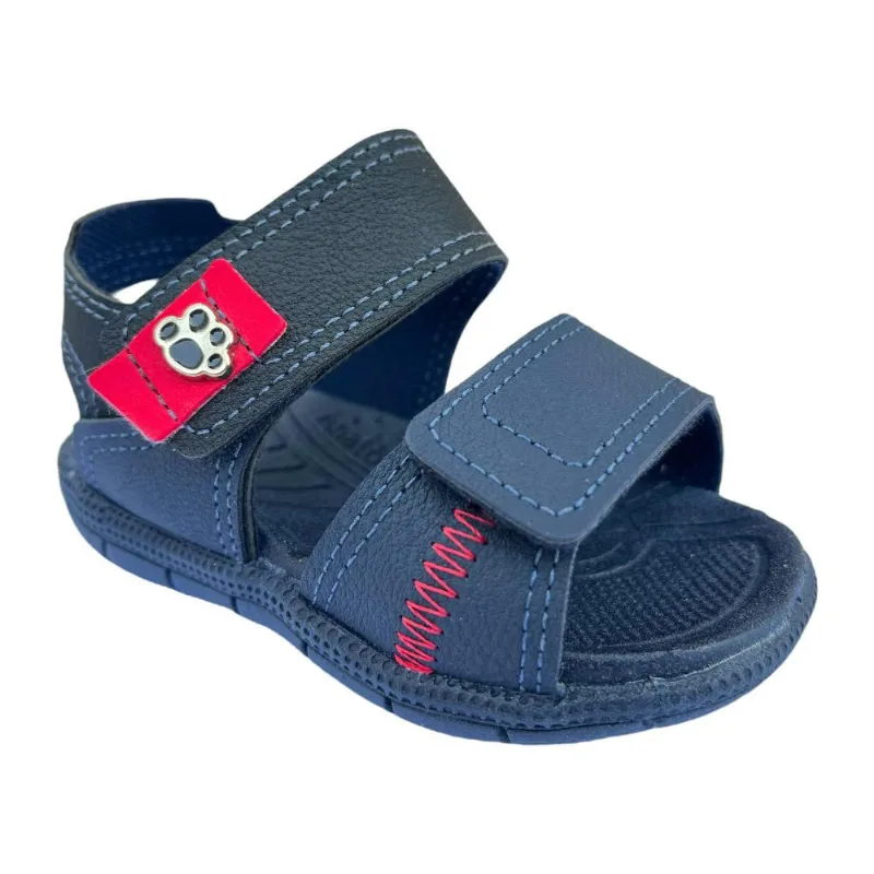 Sandália Menino Klin Papete Tic Tac Azul Escuro/Preto 171227 20 / Azul Escuro