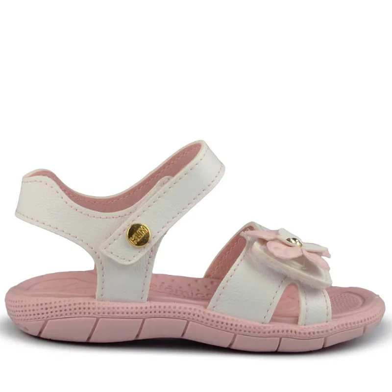 Sandália Papete Infantil Klin Feminina 171.259 3403 BCO/ROSA CLARO 24