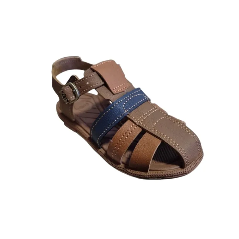 Sandália Menino Klin Papete Casual Tic Tac Marrom 171265 20 / Marrom