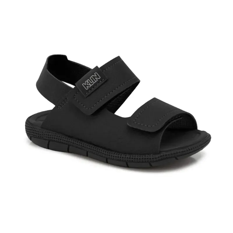Sandalia Papete Klin Casual Preto Infantil 22