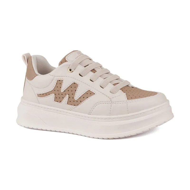 Tenis World Colors Mel 103 Infantil 32 / Bege