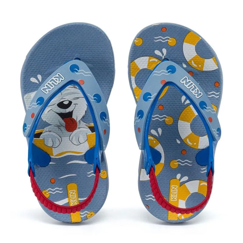 Chinelo Klin Acqua Print 442 18 / Azul