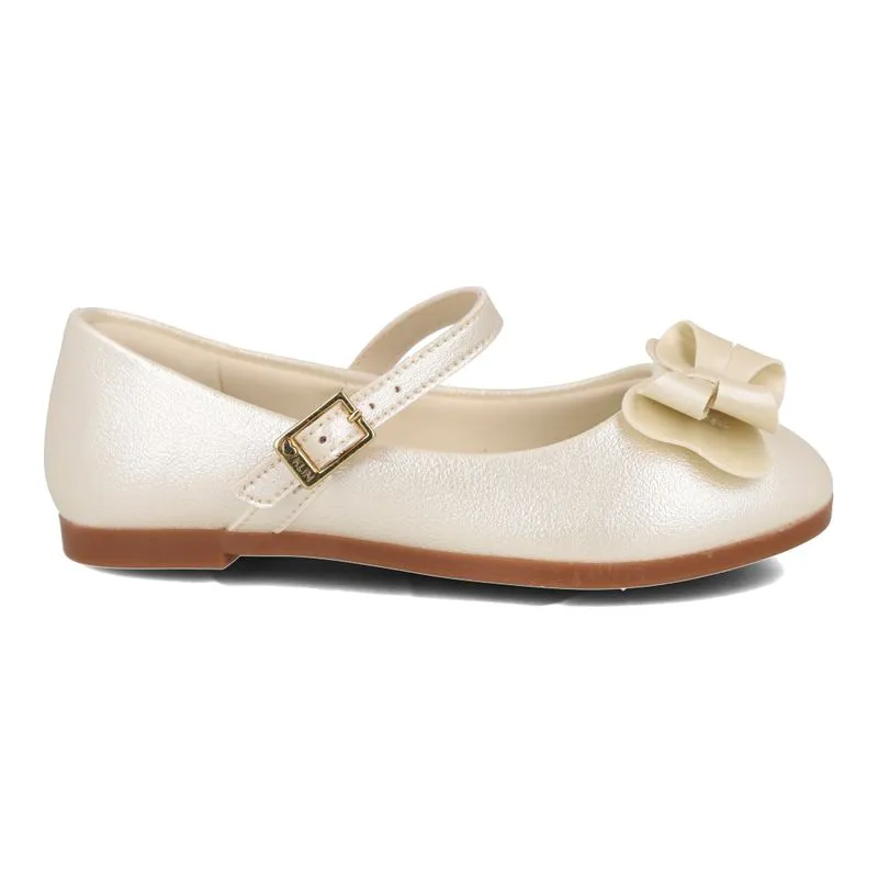 Sapatilha Klin Laço Infantil Off White 28