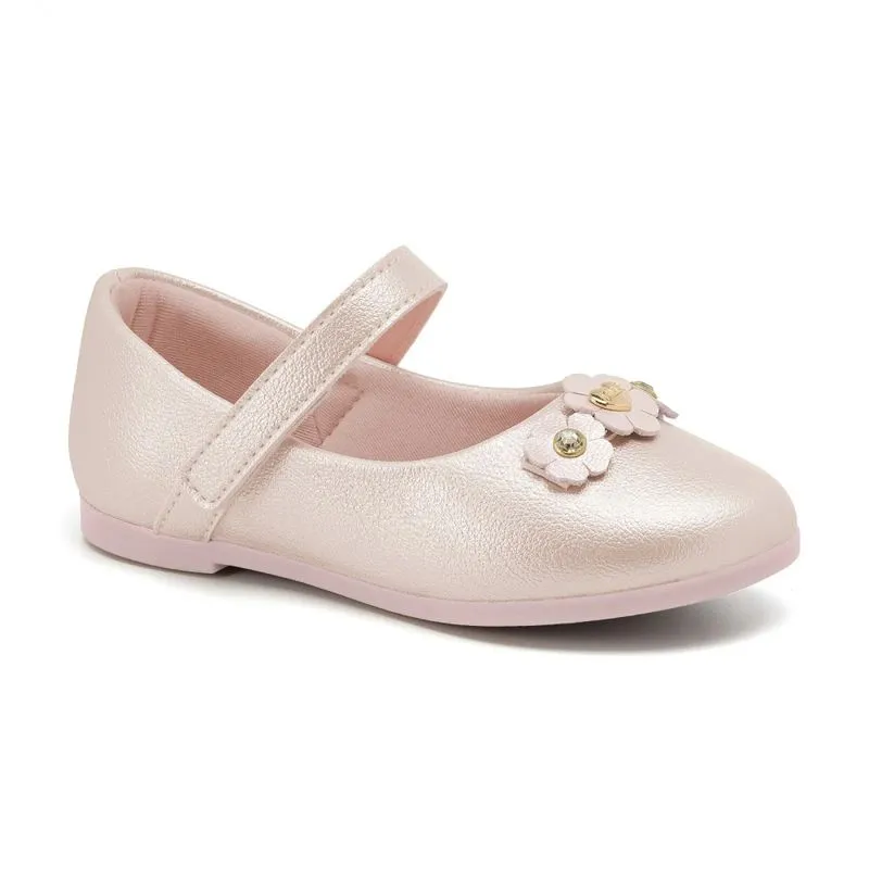 Sapatilha Infantil Klin Menina Rosa Metalizado 23