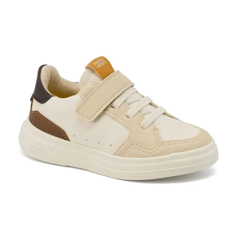 Tênis Infantil Klin Capri Mini Off-White/Marrom 355011-1 30 / Off-White