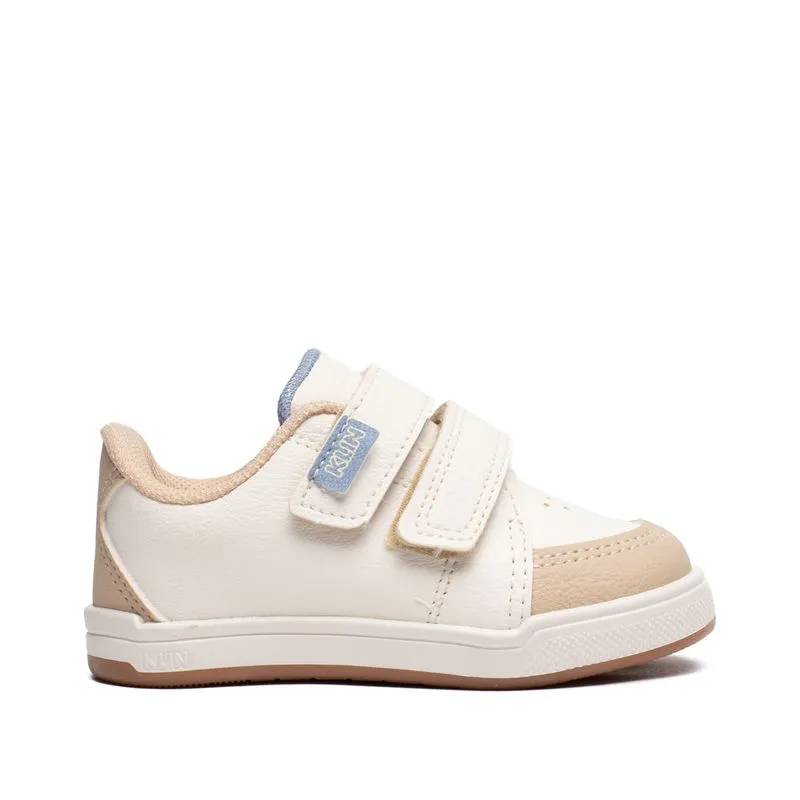 Tênis Infantil Klin Flyer Baby Tiras Aderentes Off White - 20