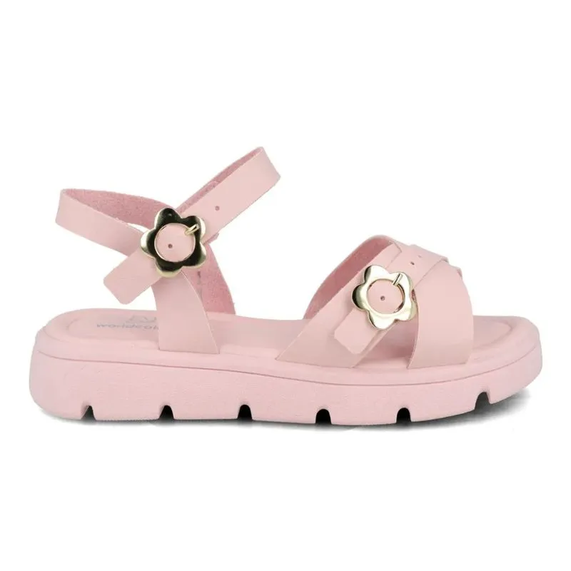 Sandália World Colors Menina Rosa Casual 32