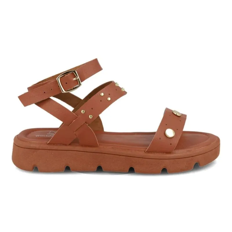 Sandália World Colors Infantil Marrom Casual 36