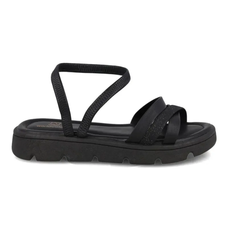 Sandália World Colors Infantil Preto Casual 33