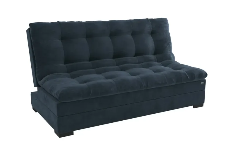 Sofá Cama Celta Veludo Deluxe Azul Marinho A034 - Kappesberg