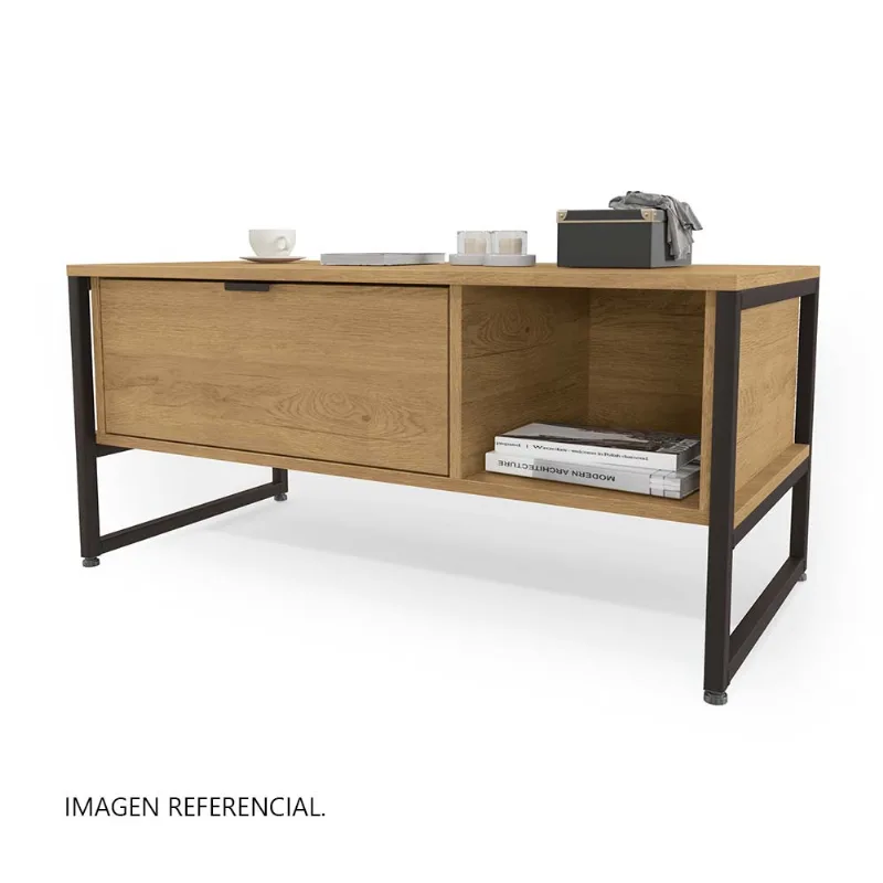 Mesa de centro London 91x48cm Maple Metal Orange