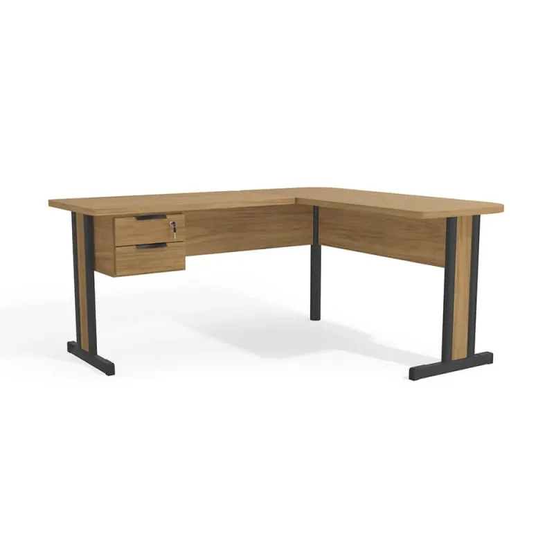 Mesa Em L para Escritório Kit Office 1170A-IT Itapuã - Kappesberg