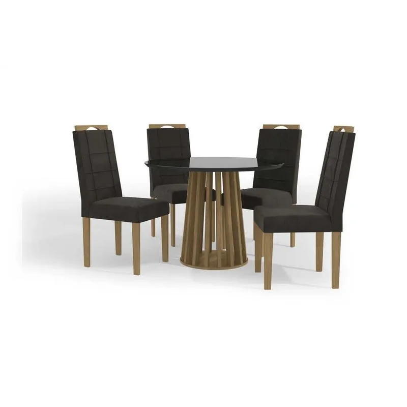 Sala 5 Peças Kappesberg CSJ1091FR-A038 Freijó E Preto