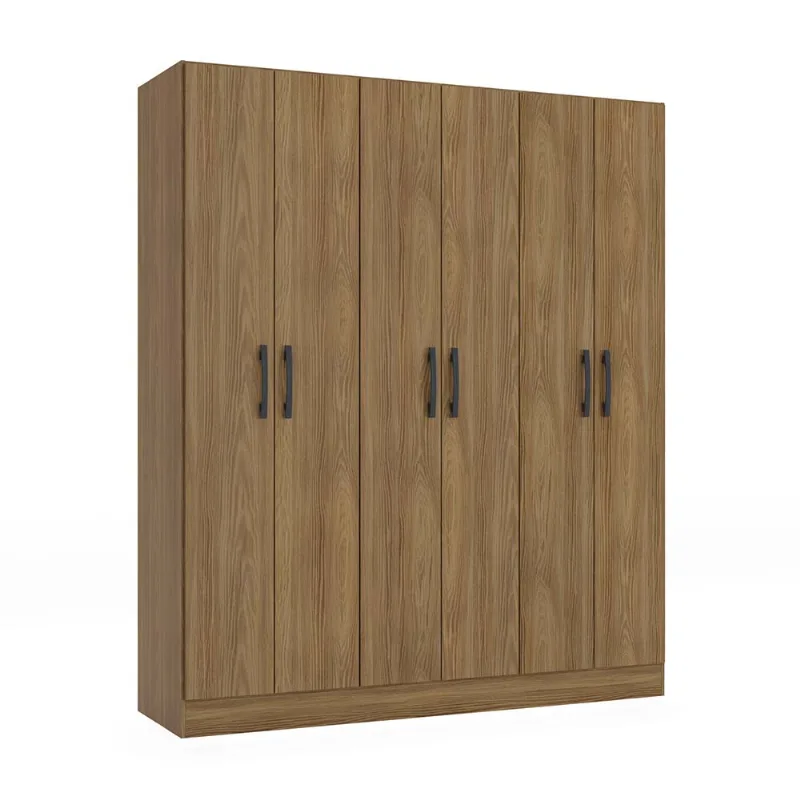 Ropero Bali 6 Puertas 3 Repisas MDP Roble Orange