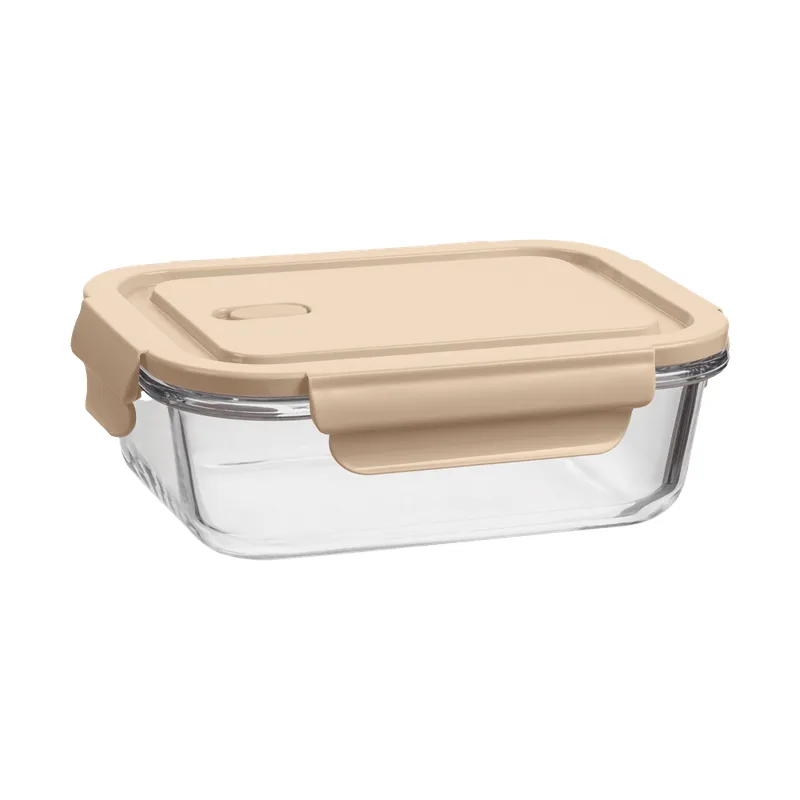 Pote Uz Vidro Borossilicato Cappuccino com Tampa 1,04L