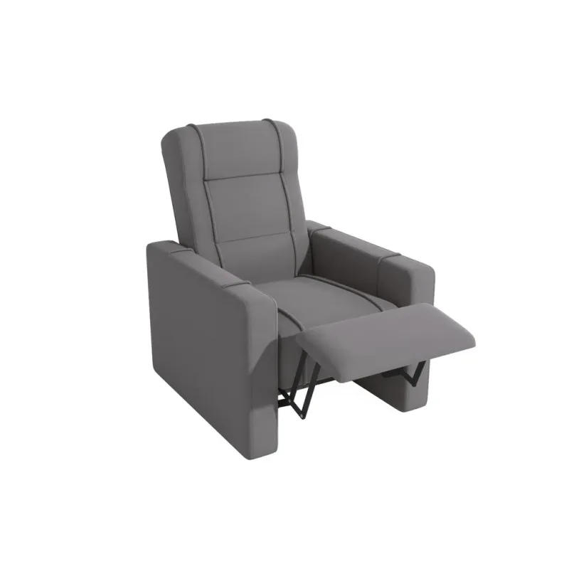 Poltrona Essence Tecido POL030N-A050 Veludo Deluxe Titânio - Kappesberg