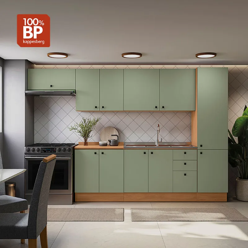 Cozinha Modulada Pixel Kappesberg Tapajós/Verde Frevo 330cm