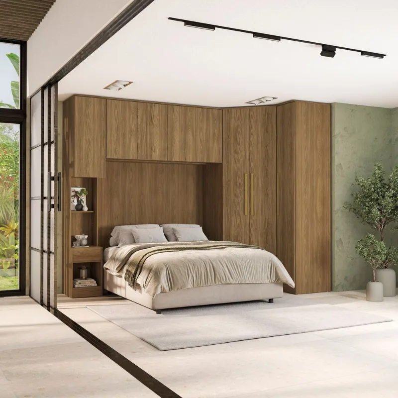 Quarto Completo Kappesberg Adapt 7 Peças Nogueira