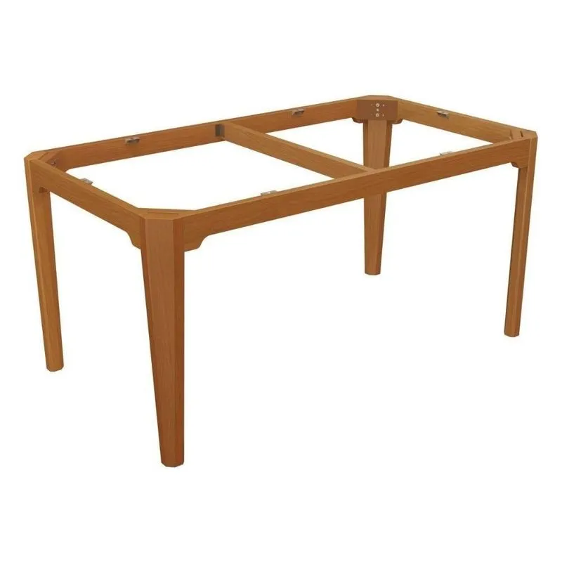 Base Mesa De Jantar Alda Bam005-ca Madeira Maciça S/ Tampo Carvalho - Kappesberg