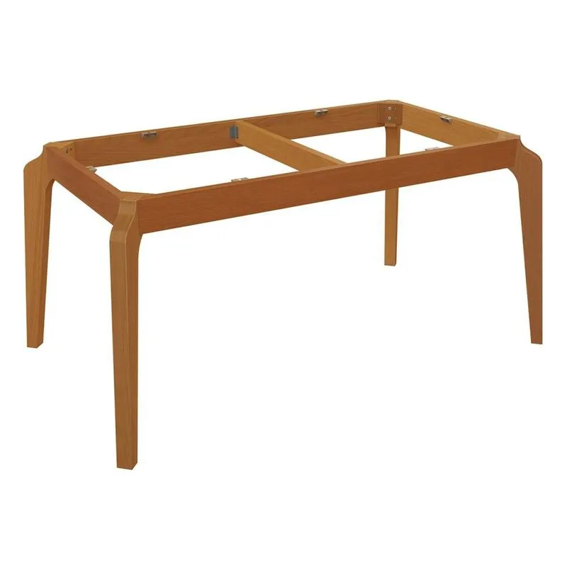 Base Mesa de Jantar Petra BAM008-CA Premium Madeira Maciça s/ Tampo Carvalho - Kappesberg