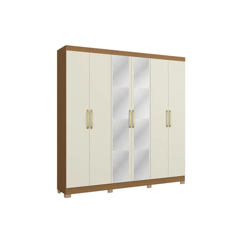 Guarda Roupa Casal 6 Portas c/Esp ARM013 Can/Off Kappesberg