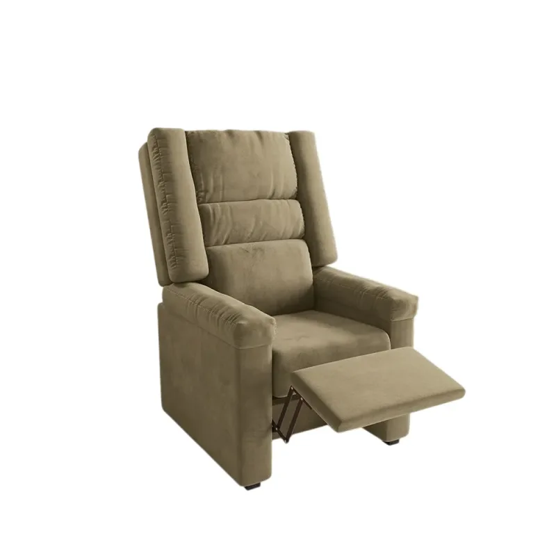 Poltrona Pérola Tecido POL1001N-A036 Veludo Deluxe Bege - Kappesberg