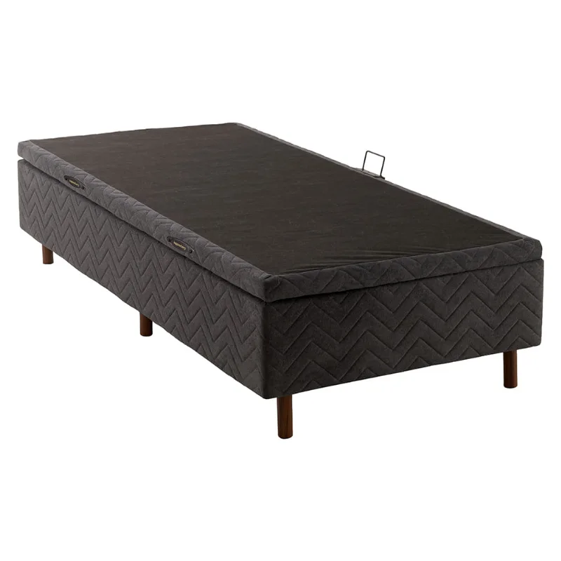 Base Sommier Baú Cama Box Solteiro Lótus Kappesberg 88 x 158