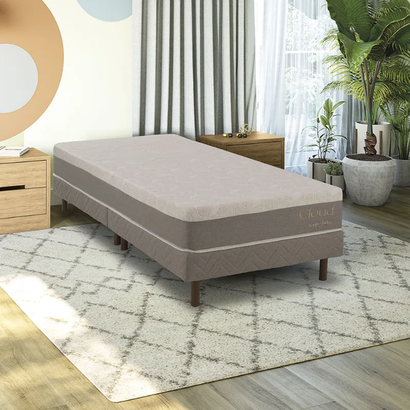 Conjunto Sommier e Colchão Solteiro Cloud Kappesberg 88x188 - Kappesberg