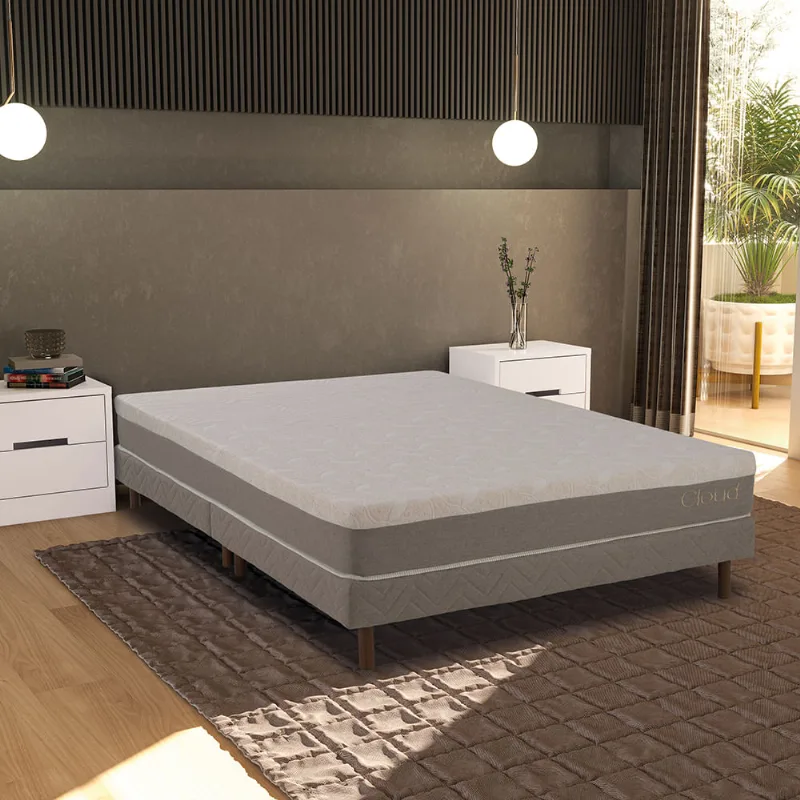 Conjunto Sommier e Colchão Casal Cloud Kappesberg 138x188 - Kappesberg