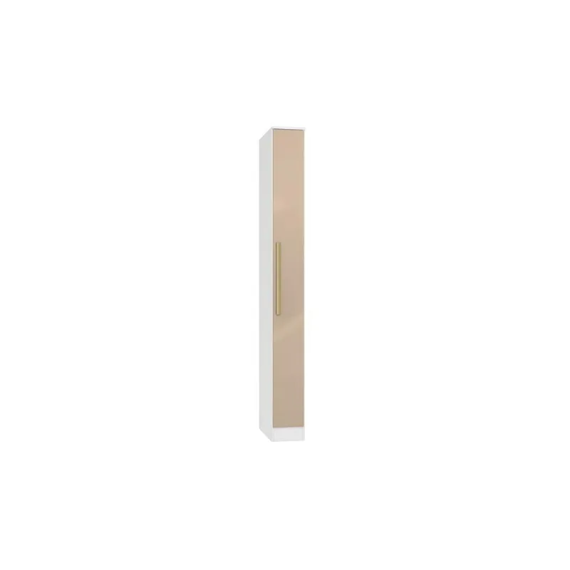 Guarda Roupa Solteiro Modulado Adapt N532 1 Porta de Bater Branco-Macadâmia MDP