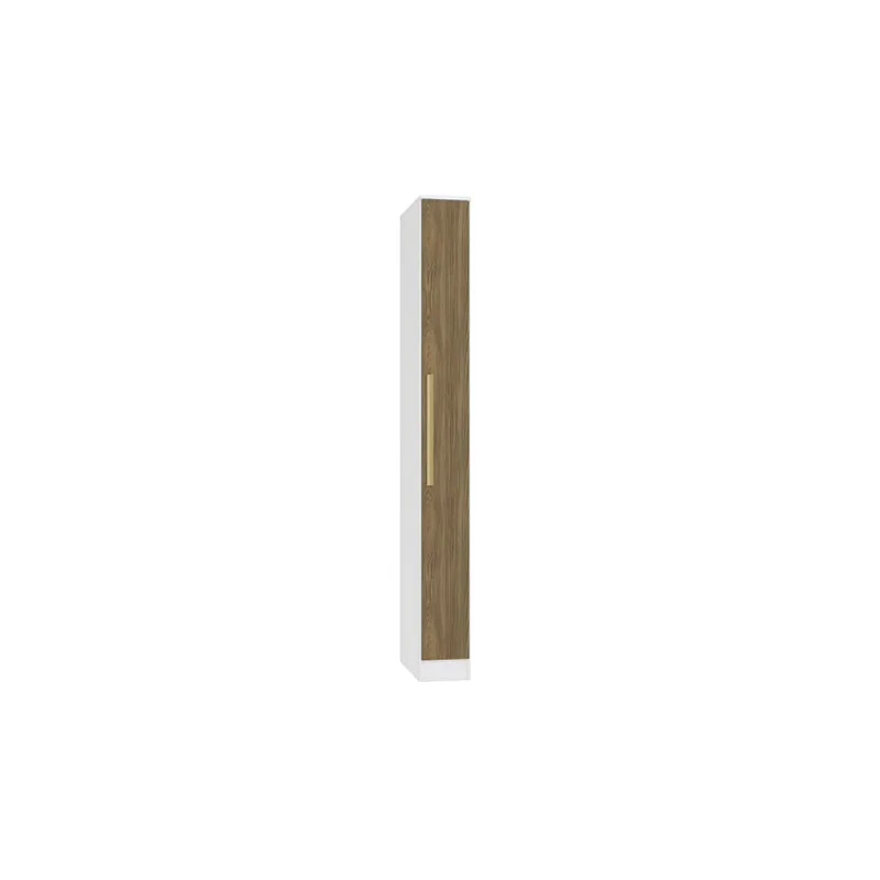 Guarda-Roupa 1 Porta Kappesberg Adapt Branco/Nogueira 25cm