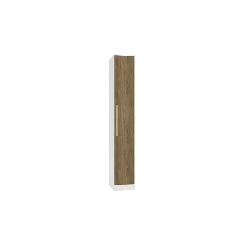 Guarda-Roupa 1 Porta Kappesberg Adapt Branco/Nogueira 36cm
