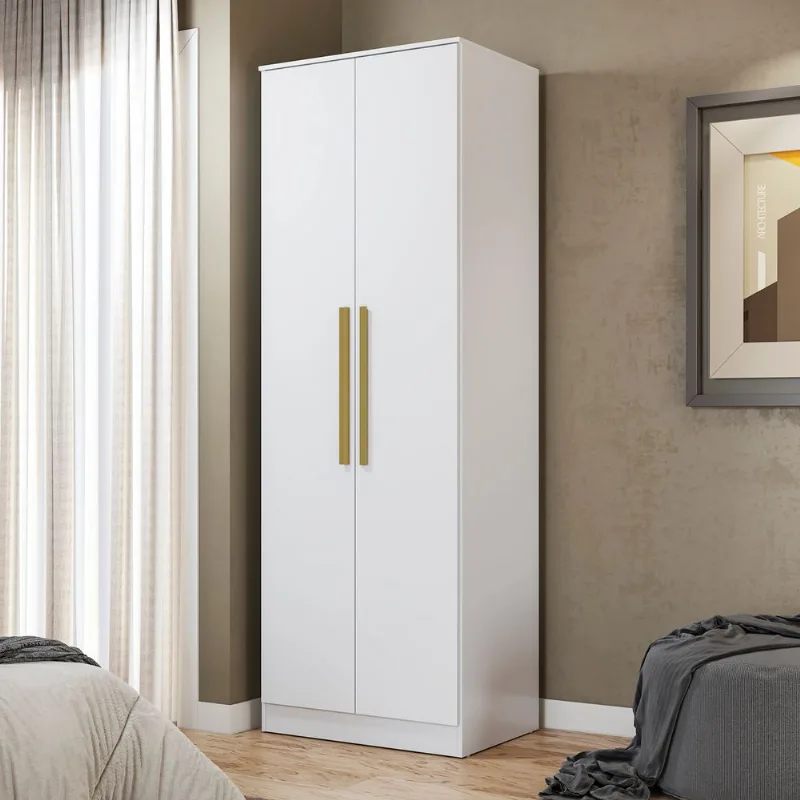 Guarda-Roupa 2 Portas 2 Gavetas Kappesberg Adapt Branco