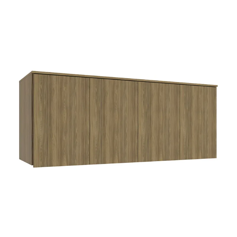 Armário Aéreo 4 Portas Kappesberg Adapt Nogueira 175cm - Kappesberg