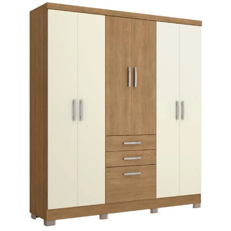 Guarda Roupa 7 Portas Cb1017frow Freijo Off White E Pes - Kappesberg